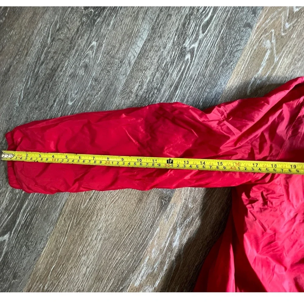Old Navy Hooded Jacket Kids XL 14-16 Red Fleece Lined Windbreaker Full Zip